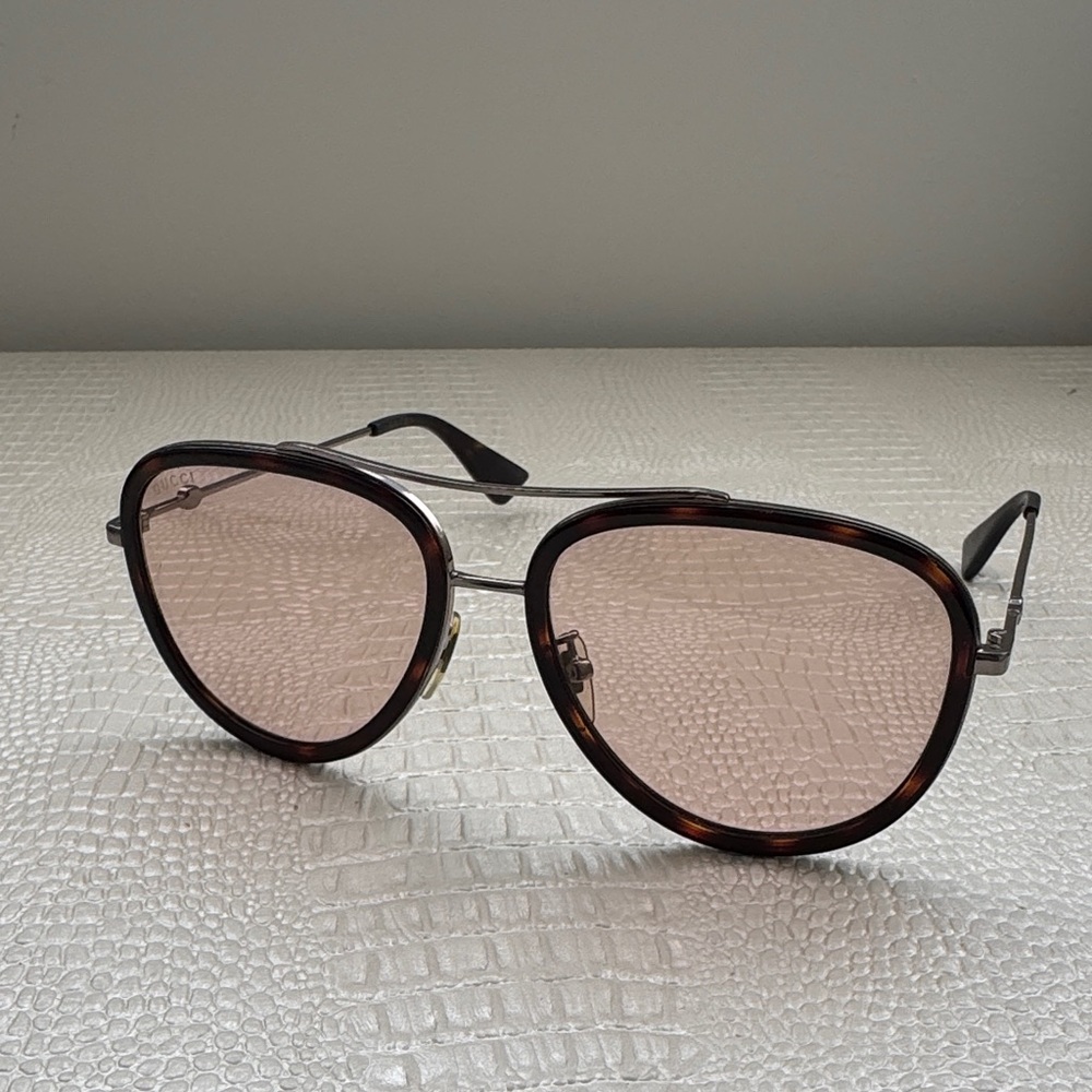 Gucci Brown and Pink Sunglasses